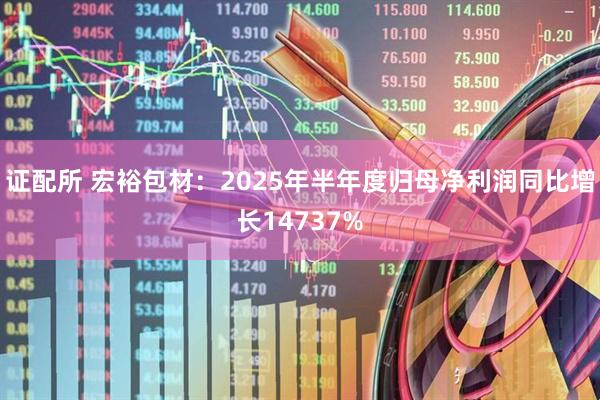 证配所 宏裕包材:2025年半年度归母净利润同比增长14737%